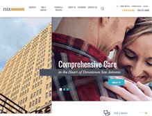 Tablet Screenshot of nixhealth.com